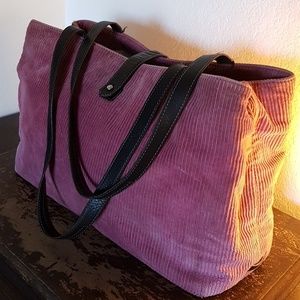 Raspberry pink corduroy Kate Spade bag